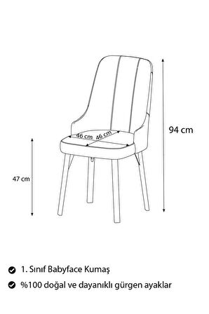 Rovena Resta Baby Face  Yemek Odası Sandalyesi