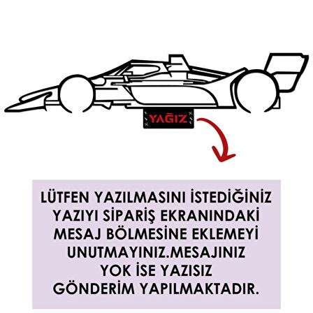 Veraart Işıklı Kişiselleştirilebilir Araba Temalı Tablo Formula 1 F1 Dekoratif Gece Lambası 80 cm