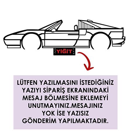 Veraart Işıklı Kişiselleştirilebilir Araba Temalı Tablo Ferrari Dekoratif Gece Lambası 80 cm