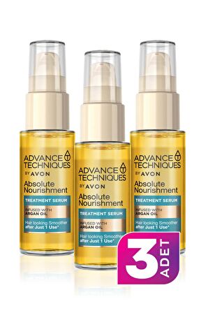 Advance Techniques Fas Argan Yağı İçeren Besleyici Saç Serumu 30ml - 3'lü Paket