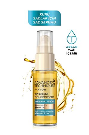 Advance Techniques Fas Argan Yağı İçeren Besleyici Saç Serumu 30ml - 3'lü Paket