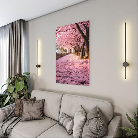 Doğa Manzaralı Cam Tablo - Karışık - Dikey Motif 01-054