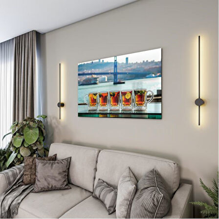 Doğa Manzaralı Cam Tablo - İstanbul - Yatay Motif 02-011