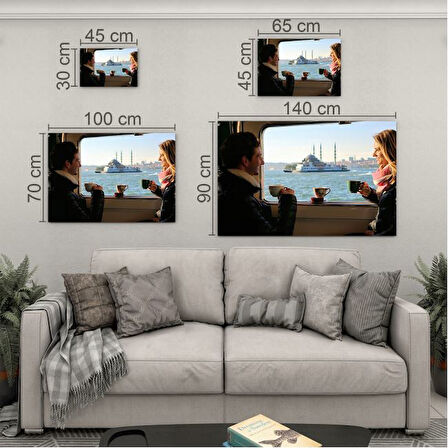 Doğa Manzaralı Cam Tablo - İstanbul - Yatay Motif 02-044