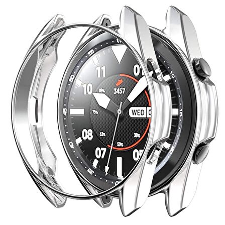 Gpack Samsung Galaxy Watch 3 41mm Kordon önü Arkası Açık Renkli Silikon