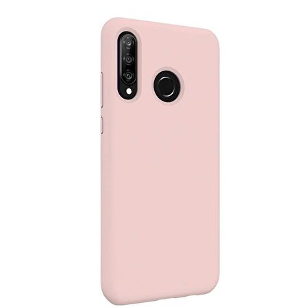 Smcase Huawei P30 Lite Soft Touch Silikon Kılıf  Nano Ekran Koruyucu