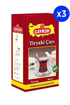 Çaykur Tiryaki Çayı Siyah Çay 1000 Gr x 3 Adet