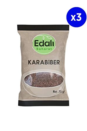 Edalı Baharat Karabiber 75 Gr x 3 Adet