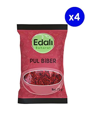 Edalı Baharat Acı Pul Biber 75 Gr x 4 Adet