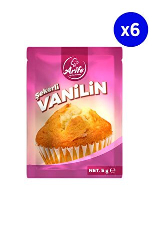 Arife Şekerli Vanilin 10x5 Gr x 6 Adet