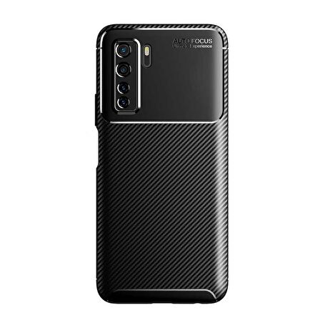 Gpack Huawei P40 Lite 5G Kılıf Negro Karbon Dizayn Silikon