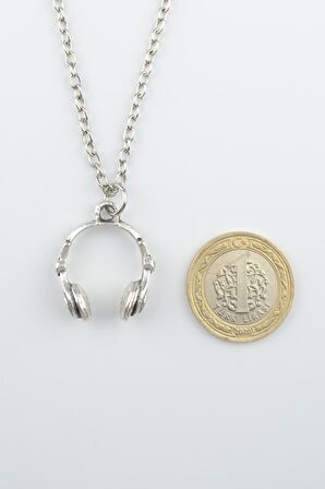 2'li Kulaklık - Futbol - Krampon - Top Erkek Kadın Kolye Seti 925 Ayar Gümüş Kaplama