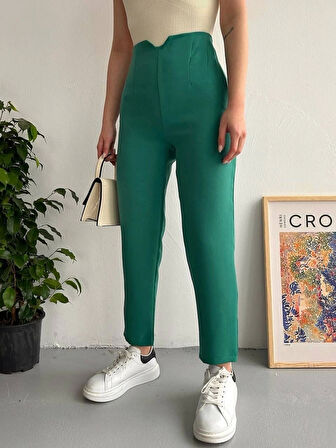Atlas fletolu pantolon petrol yeşili