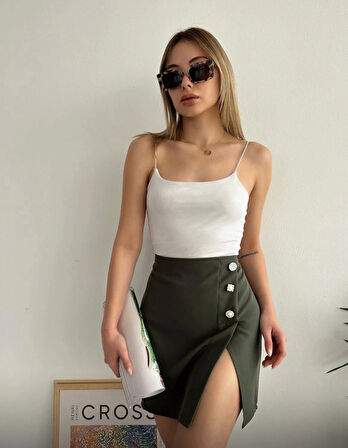 Üç taşlı mini etek