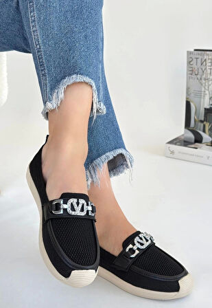 Wata Siyah Triko Babet Ayakkabı