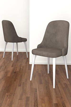 Rovena Violet Beyaz Yuvarlak Mutfak MasasıTakımı 4 Sandalye