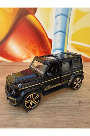 Mercedes G65 Diecast Araba Brabus Rocket G65 Diecast Metal Araba Siyah Mercedes G63 Sesli Işıklı