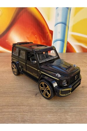 Mercedes G65 Diecast Araba Brabus Rocket G65 Diecast Metal Araba Siyah Mercedes G63 Sesli Işıklı