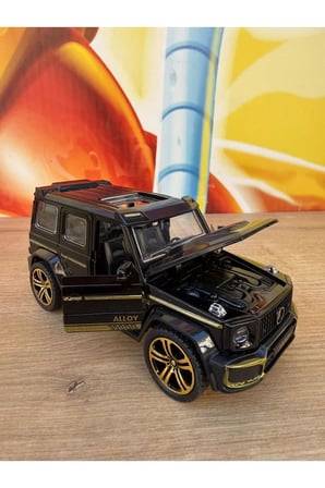 Mercedes G65 Diecast Araba Brabus Rocket G65 Diecast Metal Araba Siyah Mercedes G63 Sesli Işıklı