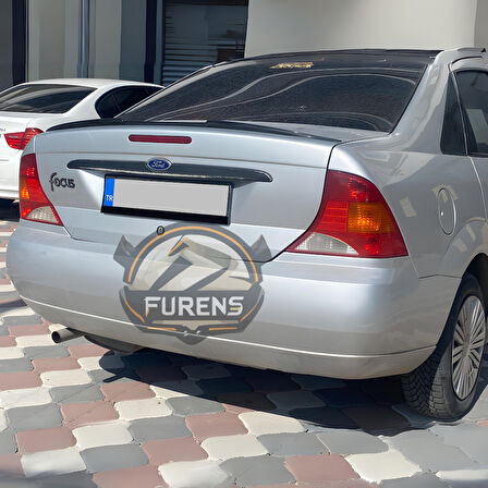 Ford Focus 1 1999-2005 Piano Black Yarasa Tip Üniversal Spoiler Elastik Bagaj Üstü Çıta