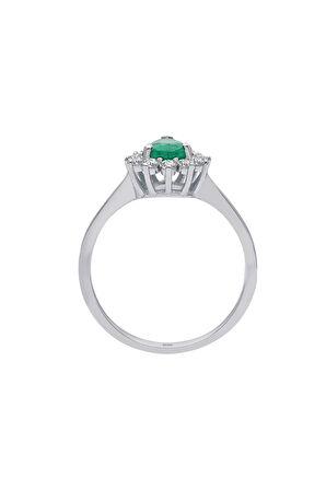 Pırlanta Ve Zümrüt Taşlı Hürrem Sultan Yüzüğü