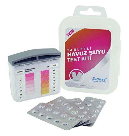 SUTEST HAVUZ SUYU TEST KİTİ AS SERİSİ - TABLET