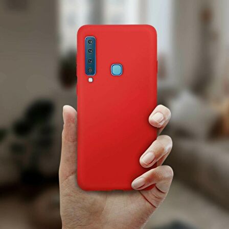 Smcase Samsung Galaxy A9 2018 Soft Touch Silikonlu Kılıf  Nano Ekran Koruyucu