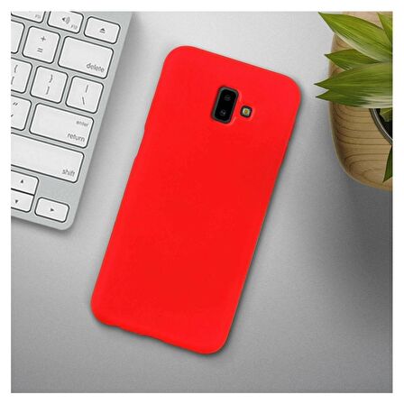 Smcase Samsung Galaxy J6 Plus Soft Touch Silikon Kılıf  Nano Ekran Koruyucu