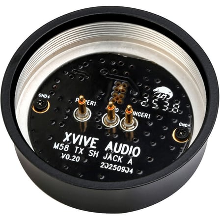 Xvive Audio Sennheiser Kapsül – Shure Tipi Kablosuz Verici Adaptörü (Siyah)