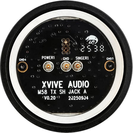Xvive Audio Sennheiser Kapsül – Shure Tipi Kablosuz Verici Adaptörü (Siyah)