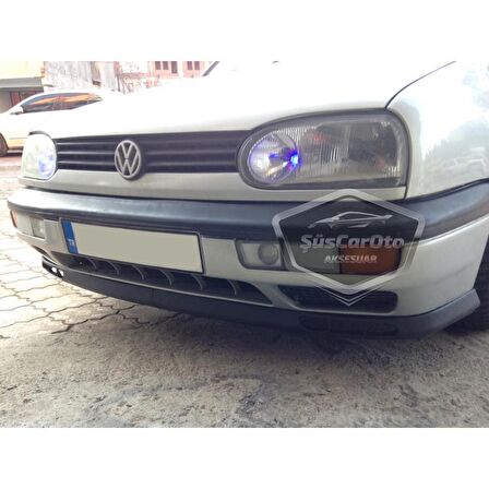 Vw Golf 3 1991-1998 Uyumlu Üniversal Laguna Lip Esnek Ön Lip 2 Parça Tampon Altı Dil Karlık Ön Ek