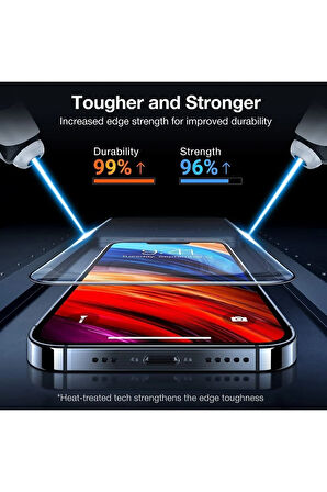 Iphone 13 Pro Gerçek Nano 5d Tam Kaplayan Ekran Koruyucu Kırılmaz Cam - Extra İnce