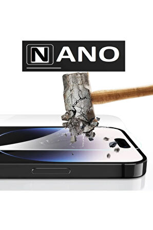 iPhone 14 Pro Max Gerçek Nano Teknoloji Ekran Koruyucu Kırılmaz Cam - Extra İnce