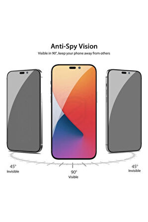 Iphone 14 Pro Hayalet Tam Kaplayan 5d Nano Ekran Koruyucu Cam - Ultra Ince - Extra İnce