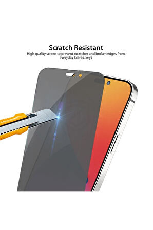 Iphone 14 Pro Hayalet Tam Kaplayan 5d Nano Ekran Koruyucu Cam - Ultra Ince - Extra İnce