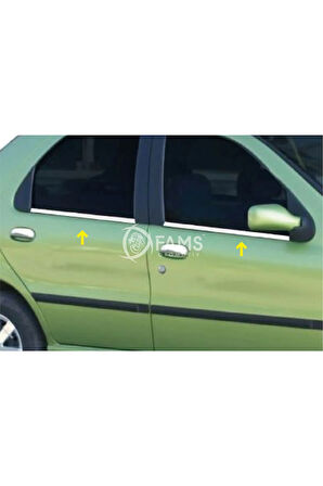 Fiat Palio Krom Cam Çıtası 4 Parça 1998 Ve Üzeri Paslanmaz Çelik