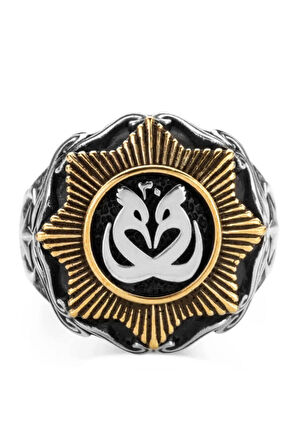 Payitaht Abdülhamid Dizisi Ay Yıldızlı Hüdhüd Kuşu Gümüş Yüzük