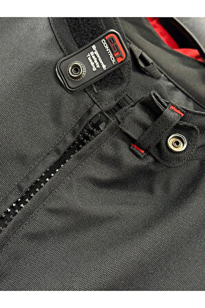 Zeus 4 Mevsimlik Korumalı Motosiklet Montu Yeni Sezon Siyah Kırmızı