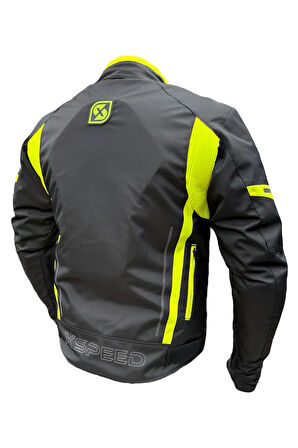 Zeus 4 Mevsimlik Korumalı Motosiklet Montu Yeni Sezon Siyah Neon