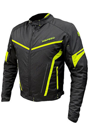Zeus 4 Mevsimlik Korumalı Motosiklet Montu Yeni Sezon Siyah Neon