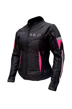 Hera 4 Mevsimlik Korumalı Kadın Motosiklet Montu Yeni Sezon Pembe