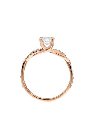 D Renk Toplam 0,60 Karat Yastık Kesim Pırlanta Tektaş Yüzük