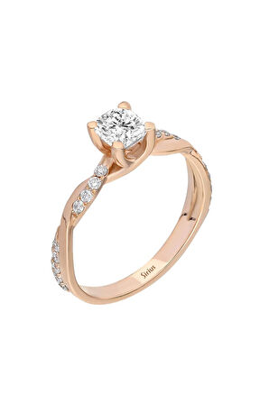 D Renk Toplam 0,60 Karat Yastık Kesim Pırlanta Tektaş Yüzük