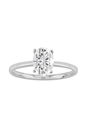 Oval Beyaz Topaz Taşlı Esila Yüzük 0602r0051