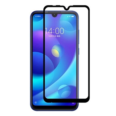 Smcase Xiaomi Mi Play Kılıf Negro Karbon Silikon   Tam Kapatan Cam