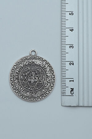 3'lü Hz. Süleyman Mührü Gümüş Kaplama Kolye Seti