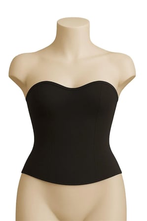 Siyah MI Emay 9155 Terletici Korse Büstiyer