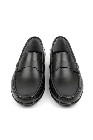 HAKİKİ DERİ SİYAH GÜNLÜK LOAFER YENİ SEZON ERKEK AYAKKABI 110420262117