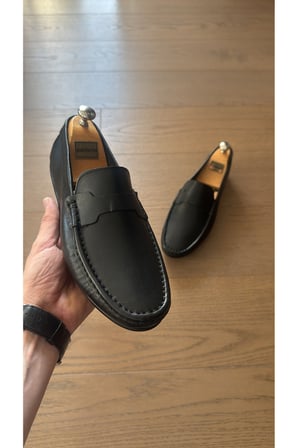 HAKİKİ DERİ SİYAH GÜNLÜK LOAFER YENİ SEZON ERKEK AYAKKABI 110420262117