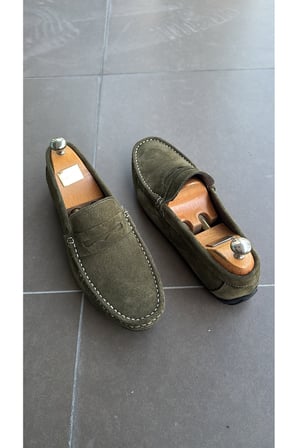 HAKİKİ DERİ YEŞİL SÜET GÜNLÜK LOAFER YENİ SEZON ERKEK AYAKKABI 110420262320